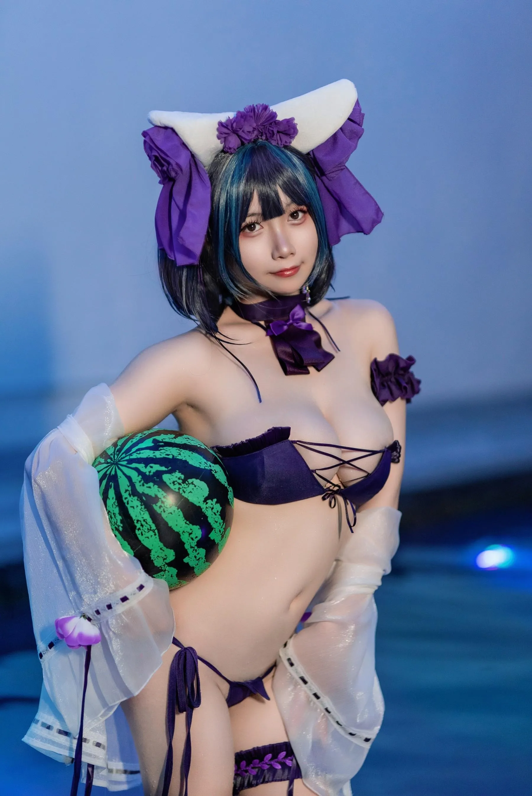 末夜787 – NO.14 舰长 柴郡泳装 [32P]插图8
